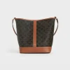 Medium Bucket in Triomphe Canvas and calfskin