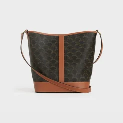 Medium Bucket in Triomphe Canvas and calfskin