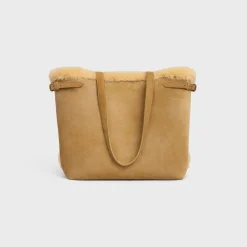 MEDIUM CABAS ANAÏS CUIR TRIOMPHE in SUEDE CALFSKIN AND SHEARLING