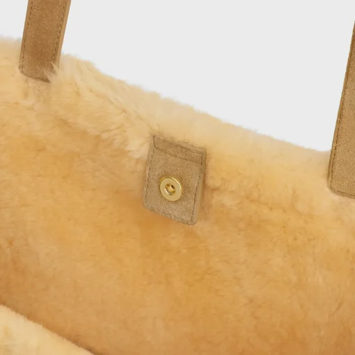 MEDIUM CABAS ANAÏS CUIR TRIOMPHE in SUEDE CALFSKIN AND SHEARLING