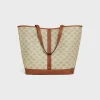 MEDIUM CABAS in Triomphe Canvas and calfskin
