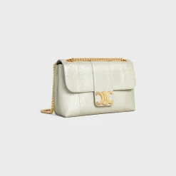 Medium Celine Victoire Bag in PEARLY PYTHON