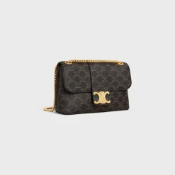 Medium Celine Victoire Bag in Triomphe Canvas