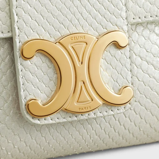 Medium Celine Victoire Bag in PEARLY PYTHON