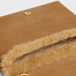 Medium Celine Victoire Bag in SUEDE CALFSKIN AND SHEARLING