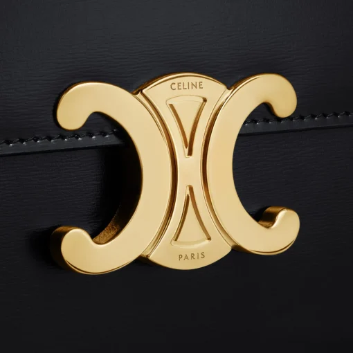 MEDIUM COLLEGE BAG in shiny calfskin