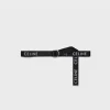 MEDIUM DOUBLE RING BELT in Jacquard Textile and Calfskin