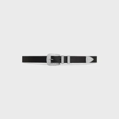 MEDIUM MARCO BELT WITH STRASS in VINTAGE CALFSKIN