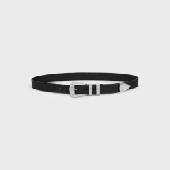 MEDIUM MARCO BELT WITH STRASS in VINTAGE CALFSKIN