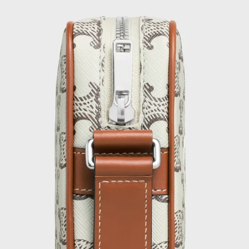 Medium Messenger Bag in Triomphe Canvas with Celine print