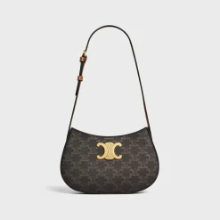 MEDIUM TILLY BAG in Triomphe canvas and calfskin