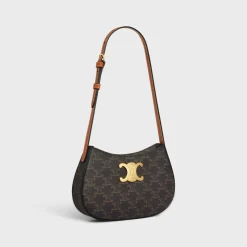 MEDIUM TILLY BAG in Triomphe canvas and calfskin