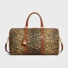 Medium Travel Bag in Celine canvas with leopard print