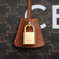 Medium Travel Bag in Triomphe Canvas with Celine Print