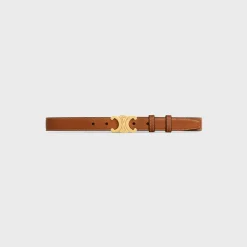 Medium Triomphe Belt in Natural Calfskin