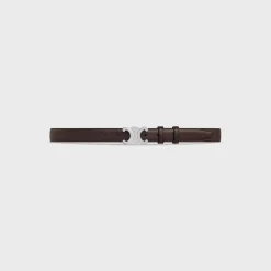 Medium Triomphe Belt in Natural Calfskin
