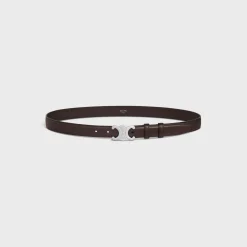 Medium Triomphe Belt in Natural Calfskin