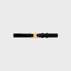 Medium Triomphe Belt in PATENT TAURILLON