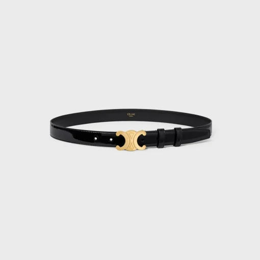 Medium Triomphe Belt in PATENT TAURILLON