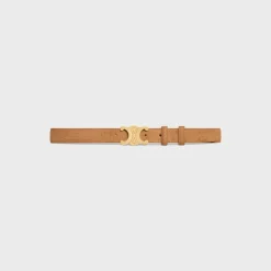Medium Triomphe Belt in SUEDE CALFSKIN