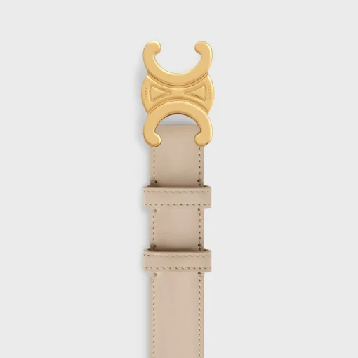Medium Triomphe Belt in Taurillon Leather