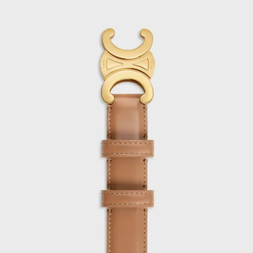 Medium Triomphe Belt in Taurillon Leather
