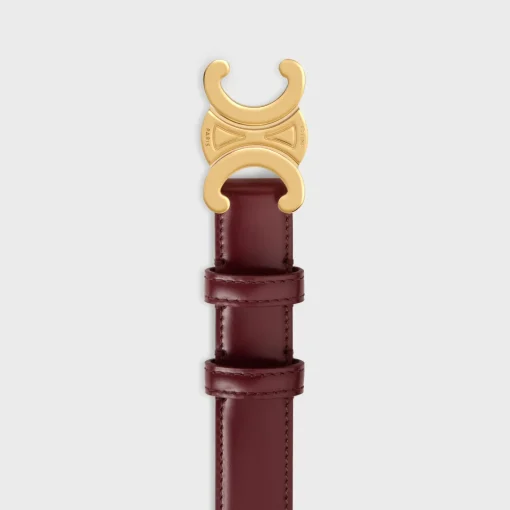 Medium Triomphe Belt in Taurillon Leather