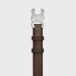 Medium Triomphe Belt in Taurillon Leather