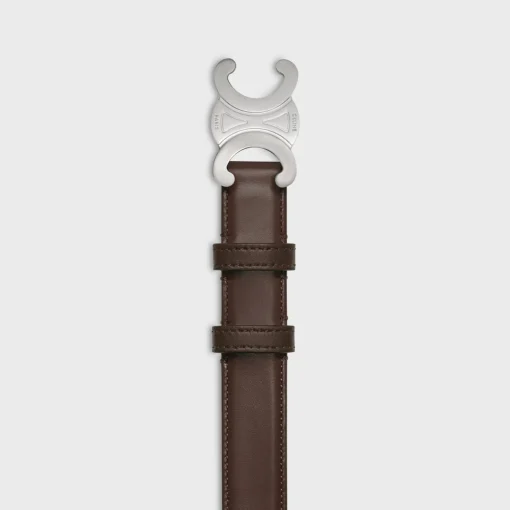 Medium Triomphe Belt in Taurillon Leather