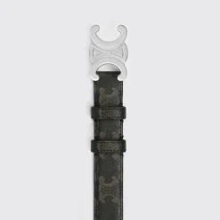 Medium Triomphe Belt in Triomphe Canvas