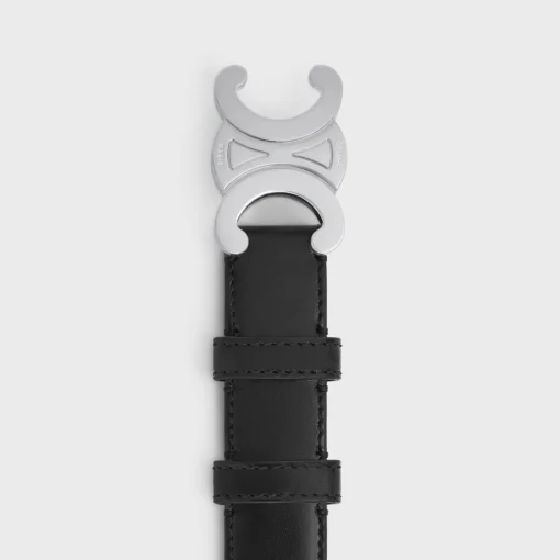 Medium Triomphe Belt in Taurillon Leather