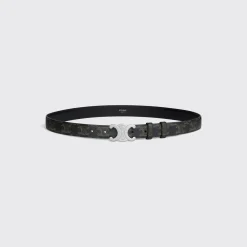 Medium Triomphe Belt in Triomphe Canvas