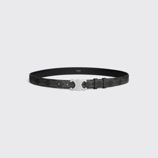 Medium Triomphe Belt in Triomphe Canvas