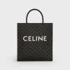 Medium Vertical Cabas in Triomphe Canvas with Celine Print