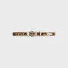 MEDIUM WESTERN BELT in PONY CALFSKIN WITH LEOPARD PRINT