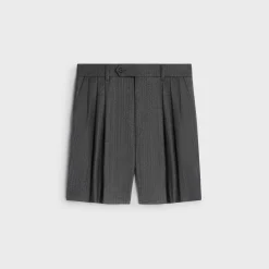 men s shorts in cashmere and wool flannel