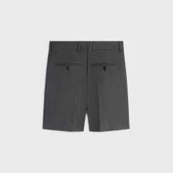 men s shorts in cashmere and wool flannel