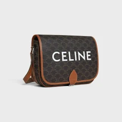 Messenger Folco in Triomphe Canvas with Celine print