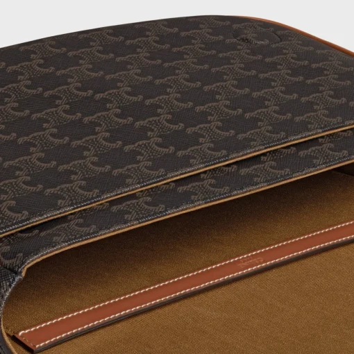 Messenger Folco in Triomphe Canvas with Celine print