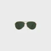 METAL FRAME 02 SUNGLASSES IN METAL WITH MINERAL GLASS LENSES