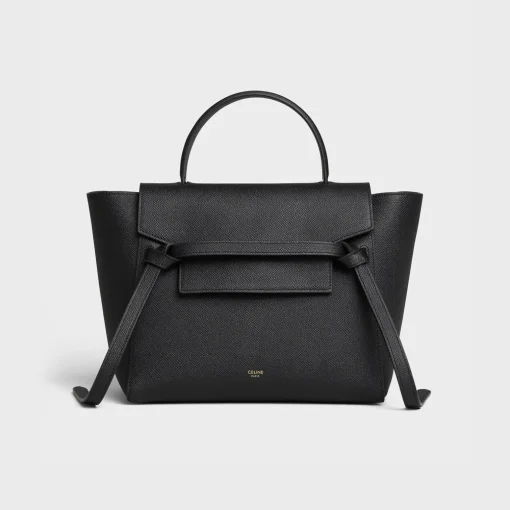 Micro Belt bag in grained calfskin