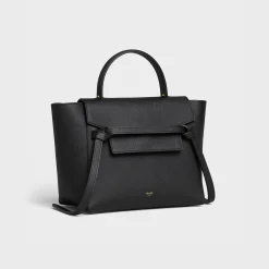Micro Belt bag in grained calfskin