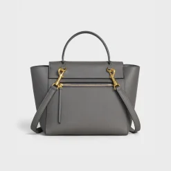 Micro Belt bag in grained calfskin