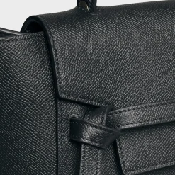 Micro Belt bag in grained calfskin