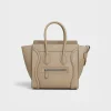 Micro Luggage handbag in drummed calfskin