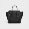 Micro Luggage handbag in drummed calfskin