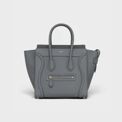 Micro Luggage handbag in baby drummed calfskin