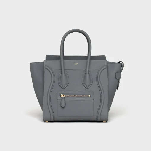 Micro Luggage handbag in baby drummed calfskin