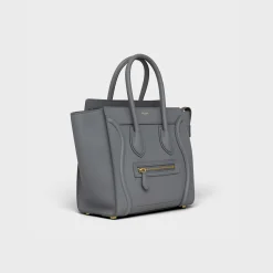 Micro Luggage handbag in baby drummed calfskin