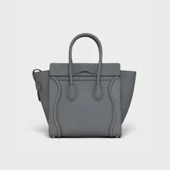 Micro Luggage handbag in baby drummed calfskin